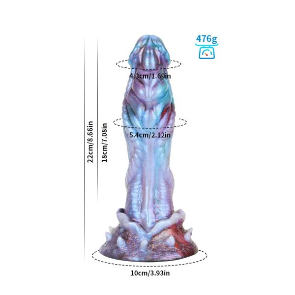 Extra Huge Monster alien Dildo Thick Fantasy Chain Skull Dildo - Image 6