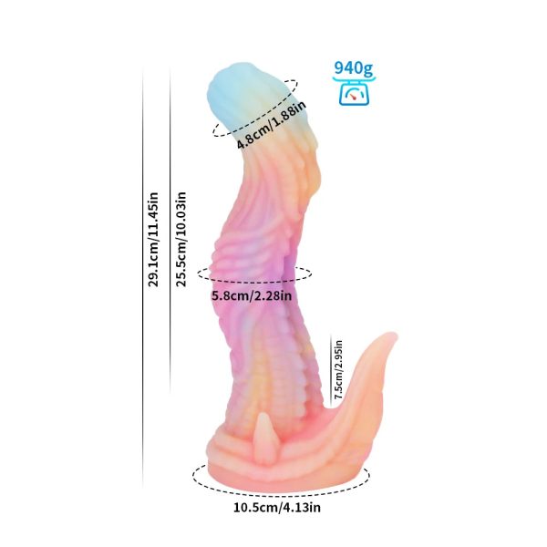 Glow Monster Alien Dildo Boy Sex Toy Male Dildo Anal - Image 7