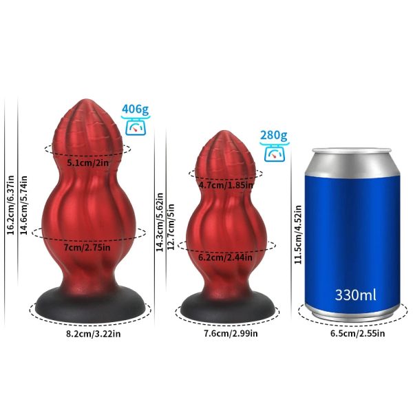 Large Soft Silicone Adult Butt Plug Set - Image 7