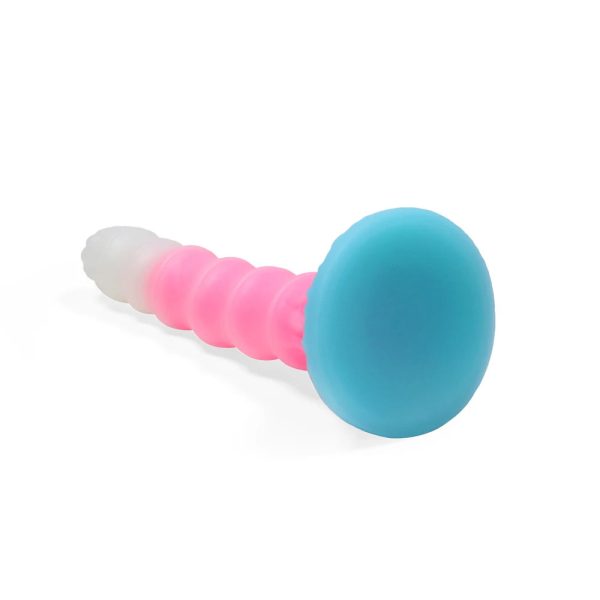 Fluorescent Luminous Sex Toy Dildo Luminous Silicone Dildo with Suction Cup - Image 4