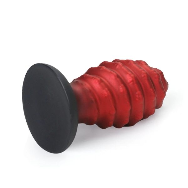 Large Soft Silicone Adult Butt Plug Set Red Thrust Butt Toy Sexy - Image 5