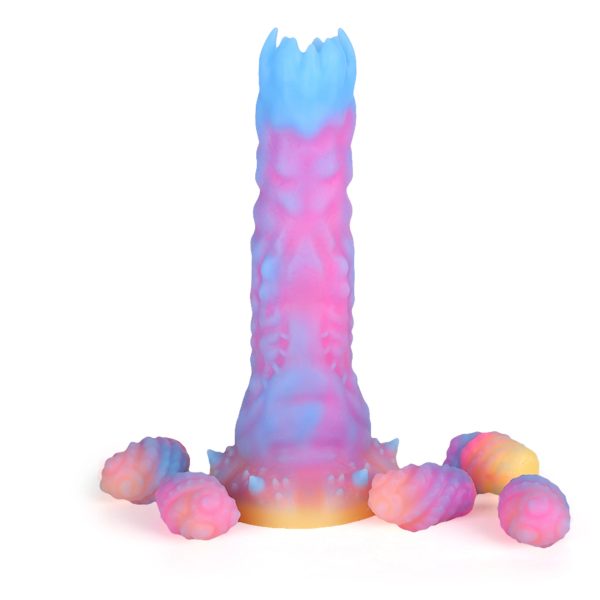 Glow in the Dark Egg Laying Anal Dildo Novelty Adult Sex Toys - Image 5