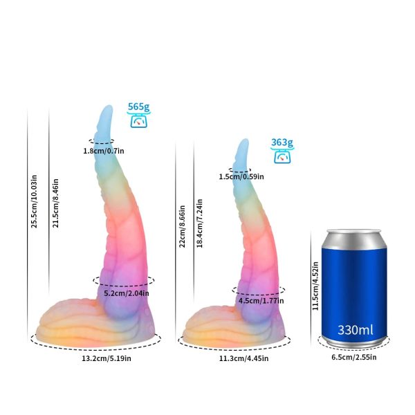 Large Anal Plug New Design Rainbow Silicone Sex Toy - Image 7