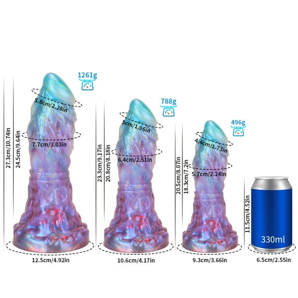 Mixed Shape Huge Silicone Dildo Toy - Image 7