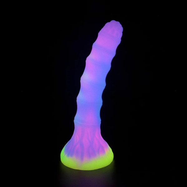 Multicolor Alien Glow Soft Dildo Couple Dildo Mixed Liquid Silicone - Image 6