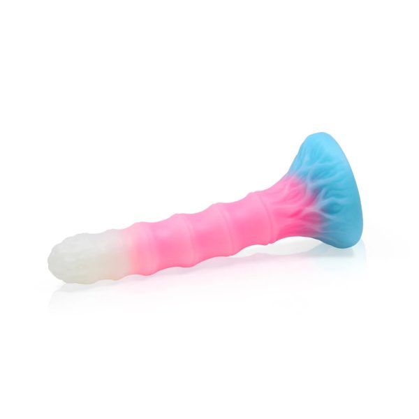 Fluorescent Luminous Sex Toy Dildo Luminous Silicone Dildo with Suction Cup - Image 2