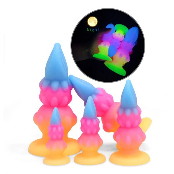 Large Huge Silicone Anal Butter Plug  Colorful Sex Toys for Man Anal Plug - Image 3