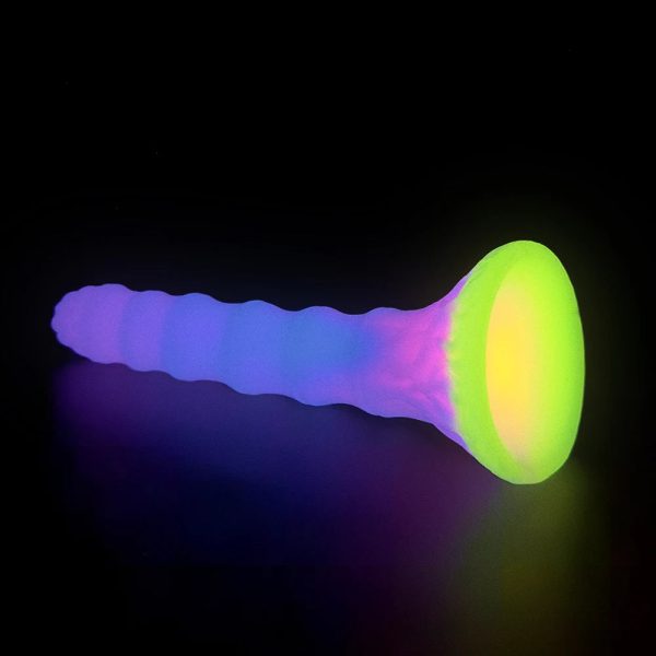 Multicolor Alien Glow Soft Dildo Couple Dildo Mixed Liquid Silicone - Image 5