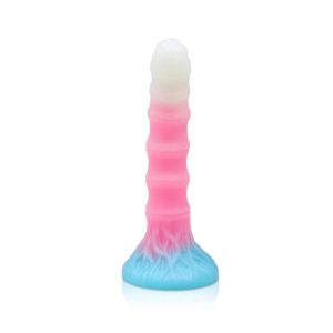 Fluorescent Luminous Sex Toy Dildo Luminous Silicone Dildo with Suction Cup