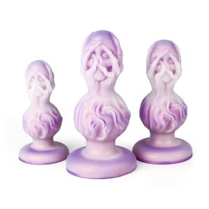 Large Soft Silicone Adult Anal Plug Set Colorful Thrusting Butt Toys
