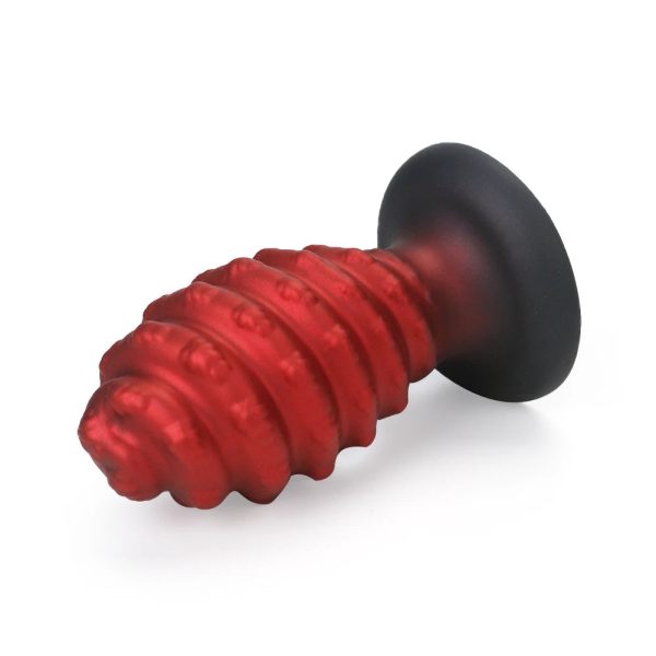 Large Soft Silicone Adult Butt Plug Set Red Thrust Butt Toy Sexy - Image 3