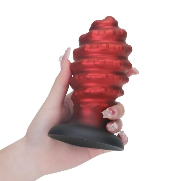 Large Soft Silicone Adult Butt Plug Set Red Thrust Butt Toy Sexy - Image 6