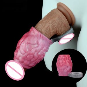 Male Penis Enlargement Sleeve With Anti-drop Ring