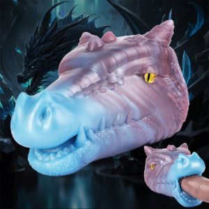 Penis Exerciser Fetish Dragon Head Liquid Silicone Fantasy Dragon Penis