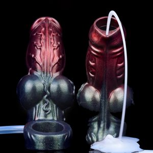Dark Warrior Hollow Water Spray Penis Sleeve  Reusable Delay Ejaculation