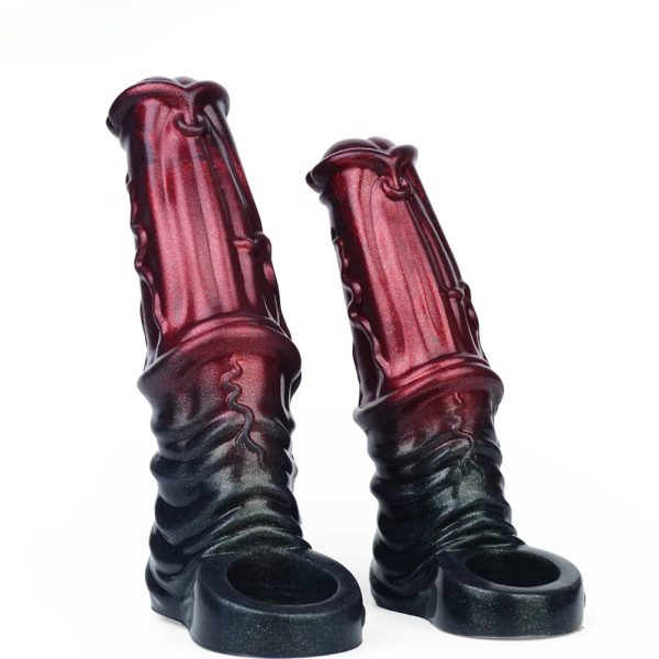 Black Penis Sleeve Extender Penis Extension Enlarger Girth Enhancer Sleeve Cock Sheath Penis