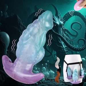 Fantasy Deep Sea Animal Butt Plug Fetish Cthulhu Design Simulated Penis