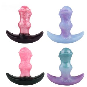 Anal Plug Fantasy Monster Penis Four Colors G-spot Stimulator