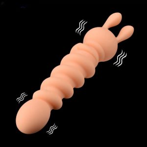 Thrusting Rabbit Vibrator Wand Adult Sex Toy for Clitoral Stimulation Handheld