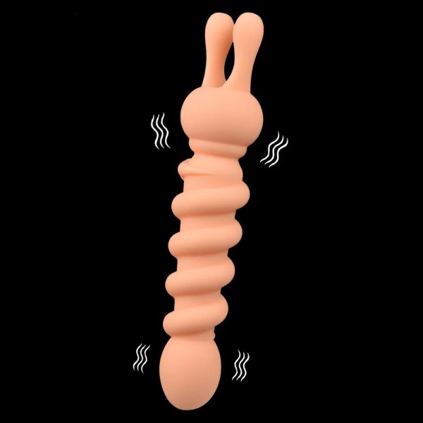 Thrusting Rabbit Vibrator G Spot Clitoral Vibrator Waterproof Realistic