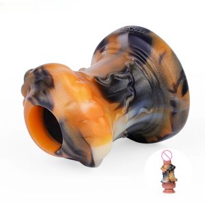 Fantasy Soft Silicone Hollow Anal Dilator Anal Plug Animal Sex Toy