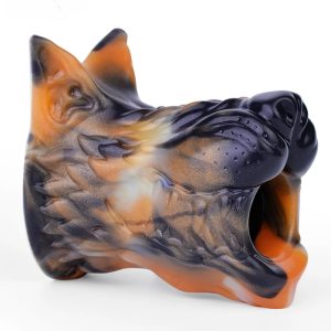 Fantasy Wolf Head Soft Silicone Hollow Anal Plug