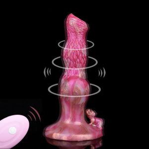Fascinaty Vibrating Anal Dildos Animal Dog Soft Silicone Vibrator For Women G Spot