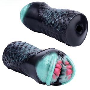 Black Snake Male Masturbator Soft Liquid Silicone Vagina Pocket Pussy