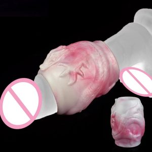 Men's Penis Enlargement Sleeve Fantasy Dragon Soft Liquid Silicone Penis