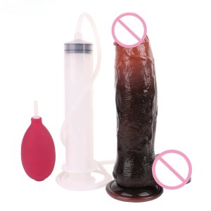 Black Silicone Dildo with Strong Suction Cup for Men Women