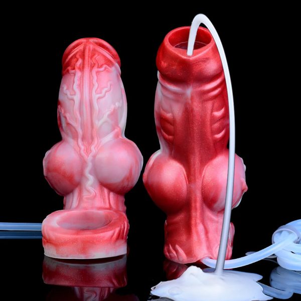 Hollow Water Spray Penis Sleeve  Reusable Penis Enlarger Rings Delay