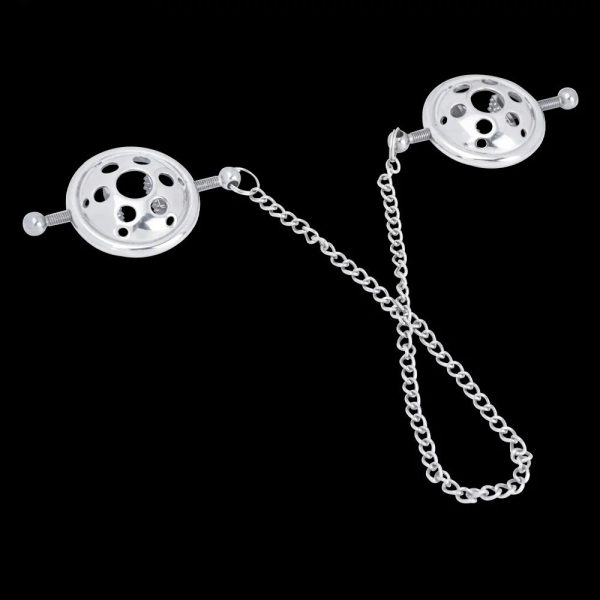 Semi-covered Nipple Clips Stainless Steel Adjustable  Nipple Clamp Sex Toys