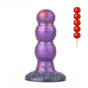 New Multi Color  Small Style Anal Dildo With Strong Suction Prostate