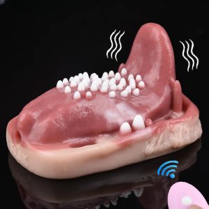 Silicone Realsitic Tongue Wireless Control Vibrating Stimulate Glan