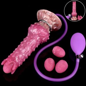 Alien Ovipositor Manual Inflatable Ovulation Lesbian Masturbator Vaginal Anus Stimulation
