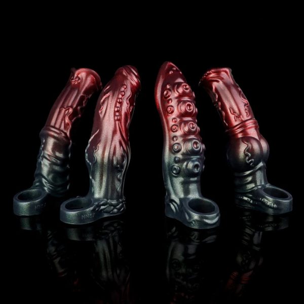Extra Large Cock Sleeve Dildo Girth Extension Sheath With Anti Detachment Ring