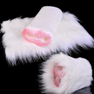 Silicone Male Masturbator Sex Adult Toys with Animal Fur Pocket Pussy