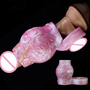 Men's Silicone Condom With Clip Men's Penis Enlargement Condom