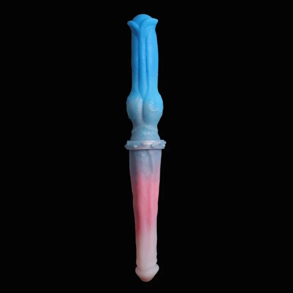 Blue Demon Double Head Dildo Animal Dog Realistic Long Penis Huge Knot Anal Plug - Image 9