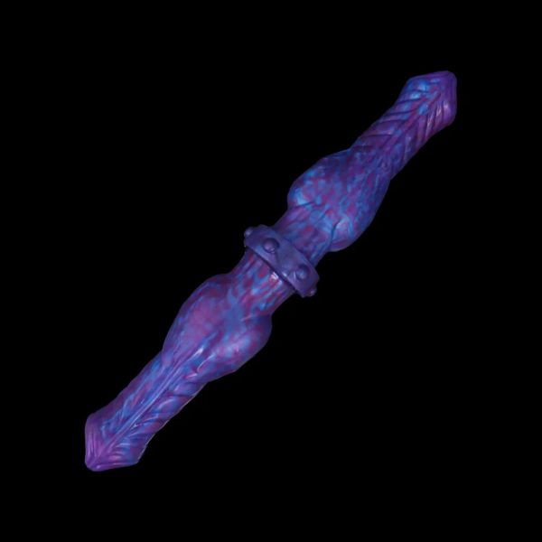 Blue Demon Double Head Dildo Animal Dog Realistic Long Penis Huge Knot Anal Plug - Image 10