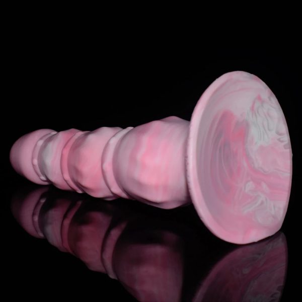 Pink Huge Anal Beads Butt Plug G-Spot Sex Toy For Women Men Soft Liquid - Image 4