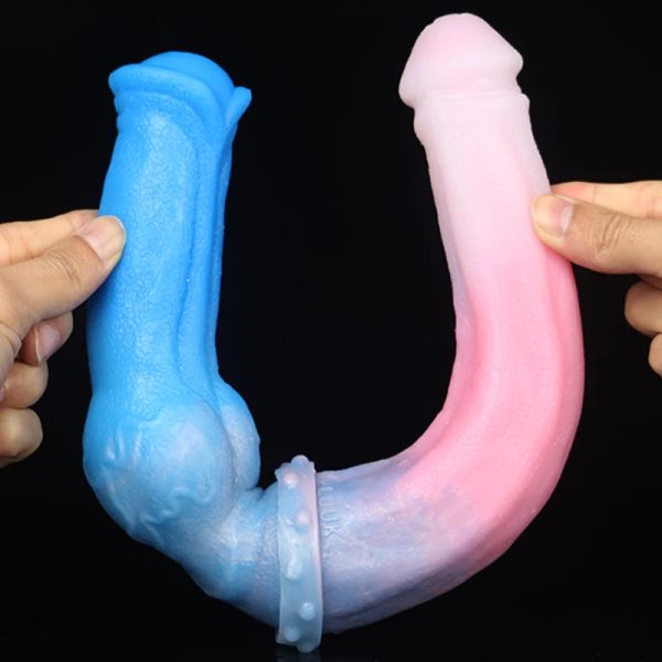 40CM Super Long Double Head Horse And Dog Combination Kont Dildo - Image 4