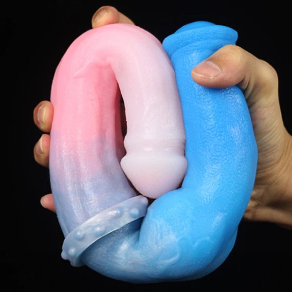 40CM Super Long Double Head Horse And Dog Combination Kont Dildo - Image 5