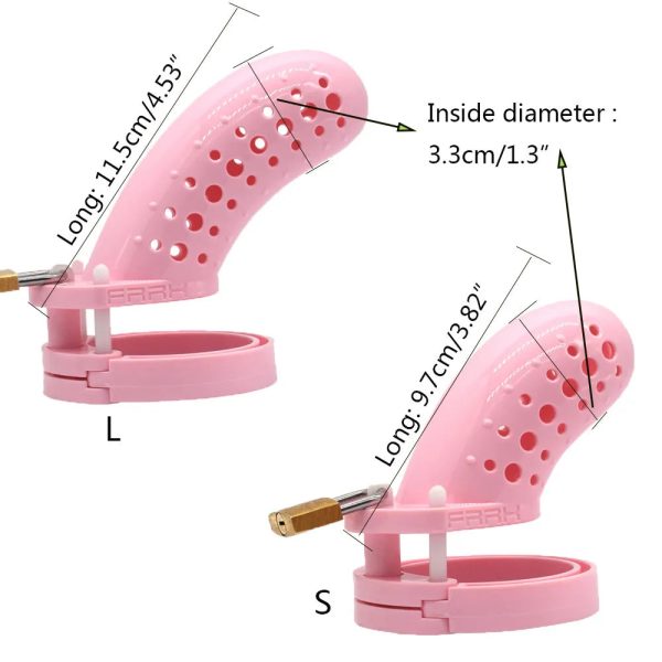 Gay Chastity Device Cock Cage 5 Size Rings Sex Products For Men - Image 2