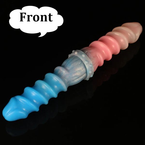 Super Long Double Head Dildo With Horse Knot Lesbian Anal Plug - Image 12
