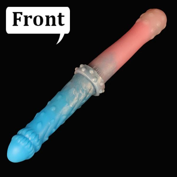Super Long Double Head Dildo With Horse Knot Lesbian Anal Plug - Image 8