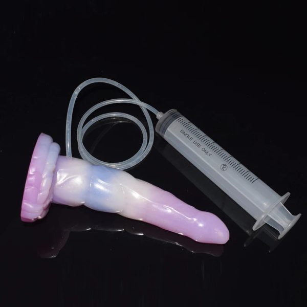 Seajelly Colorful Ejaculating Spray Water Fantasy Dildo Animal Dog Behimos Dick Anal Plug - Image 8