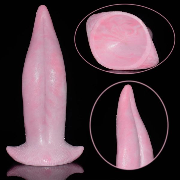 New Anal Plug Realistic  Skin Feel Tongue Butt Plug G-Spot - Image 3