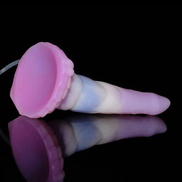 Seajelly Colorful Ejaculating Spray Water Fantasy Dildo Animal Dog Behimos Dick Anal Plug - Image 6