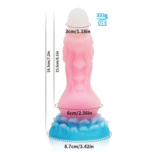 Color-Changing Silicone Anal Wand - Textured Surface for Progressive Stimulation & Temperature Play - Image 10
